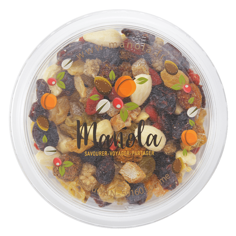 Mélange boréal "fruits secs et déshydratés" - barquette de 200 g