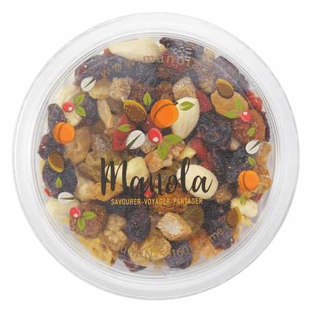 Mélange boréal "fruits secs et déshydratés" - barquette de 200 g