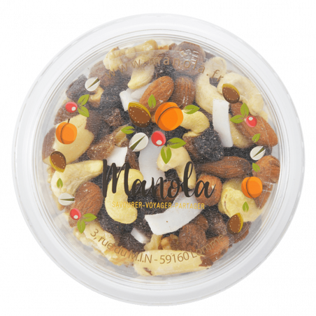 Mendiant raisins "fruits secs et déshydratés" - barquette de 180 g