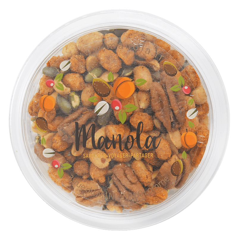 Mexicana mix "arachides et noix assaisonnées" - barquette de 180 g