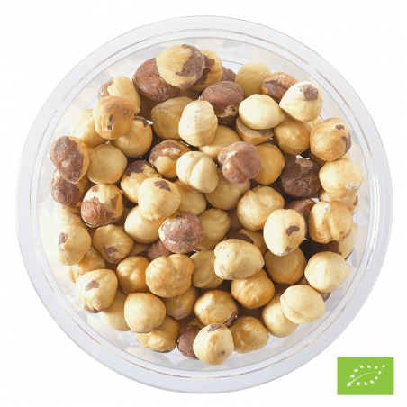 Noisettes décortiquées grillées salées Bio* - barquette de 150 g