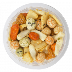 Mix paradiso "mélange crackers et arachides enrobés" - barquette 110g