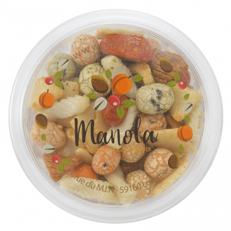 Mix paradiso "mélange crackers et arachides enrobés" - barquette 110g