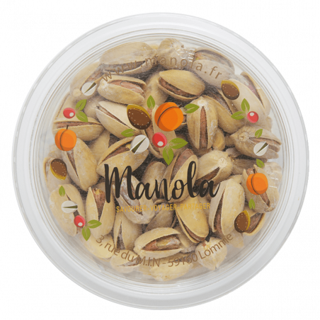 Pistaches coques grillées salées - barquette de 150 g